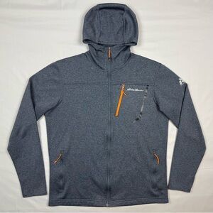 Eddie Bauer First Ascent Mens Full Zip Hoodie Sz Medium Performance Grey B6